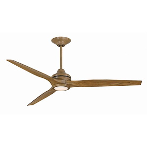 Spitfire - 3 Blade Ceiling Fan with Light Kit-21.08 Inches Tall and 64 Inches Wide - 1278604