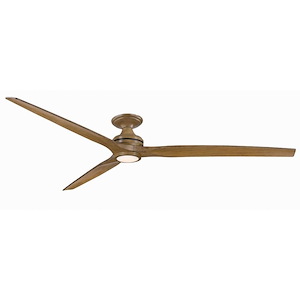 Spitfire - 3 Blade Flush Ceiling Fan with Light Kit-21.08 Inches Tall and 84 Inches Wide - 1278535