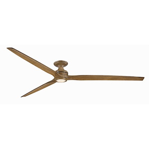 Spitfire - 3 Blade Flush Ceiling Fan with Light Kit-21.08 Inches Tall and 96 Inches Wide - 1278582