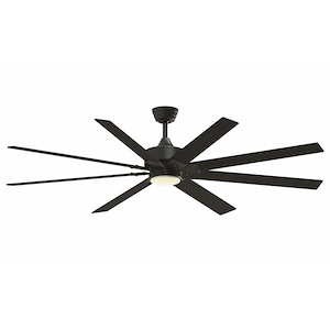 Levon Custom - 8 Blade Ceiling Fan with Light Kit-16.27 Inches Tall and 72 Inches Wide - 1278570