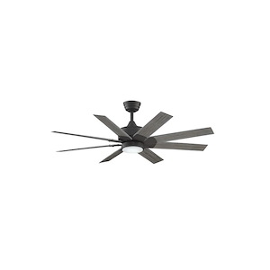 Levon Custom - 8 Blade Ceiling Fan with Light Kit-16.27 Inches Tall and 52 Inches Wide - 1278567