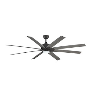Levon Custom - 8 Blade Ceiling Fan with Light Kit-16.27 Inches Tall and 72 Inches Wide - 1278570