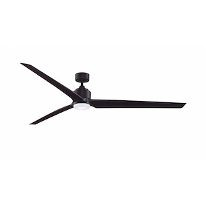 TriAire Custom - 3 Blade Ceiling Fan with Light Kit-15.92 Inches Tall and 84 Inches Wide - 1278586