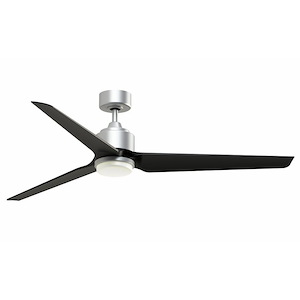 TriAire Custom - 3 Blade Ceiling Fan with Light Kit-15.92 Inches Tall and 64 Inches Wide - 1278637