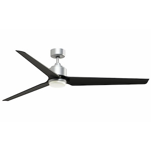 TriAire Custom - 3 Blade Ceiling Fan with Light Kit-15.92 Inches Tall and 72 Inches Wide - 1278614