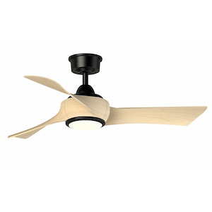Wrap Custom - 3 Blade Ceiling Fan with Light Kit-12.46 Inches Tall and 44 Inches Wide - 1278606