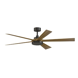 TorchAire - 5 Blade Ceiling Fan with Light Kit-14.8 Inch Tall and 64 Inch Wide - 1377040