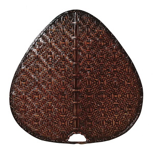 Palisade - A Oval Bamboo Blade (Set of 8)-22 Inches Tall and 22 Inches Wide - 420392
