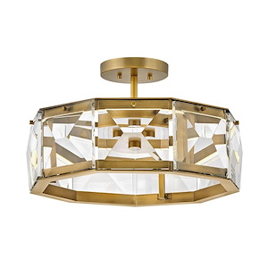 Jolie - 32W LED Medium Convertible Semi-Flush Mount In Glam Style-11 Inches Tall and 19.5 Inches Wide - 1309044