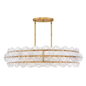 Rene  - 96W 8 LED Large Chandelier-10.5 Inches Tall and 45 Inches Wide - 1335279