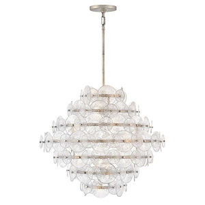 Rene - 80W 16 LED Medium Multi Tier Chandelier-26 Inch Tall and 29.5 Inch Wide - 1364828
