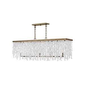 Dune - 25W 5 LED Linear Chandelier In Coastal Style-17 Inches Tall and 48 Inches Wide - 1309057