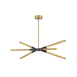 Rae - 38W LED Linear Chandelier In Modern Style-13.25 Inches Tall and 39 Inches Wide - 1309063