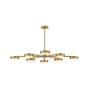 Cava - 128W LED Large Convertible Semi-Flush Mount-4.25 Inch Tall and 50 Inch Wide - 1364833