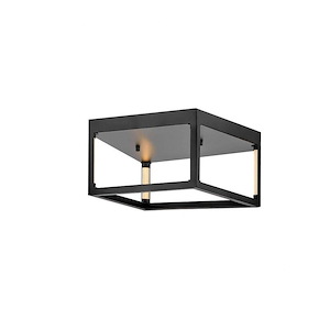 Onyx - 40W LED Small Flush Mount In Modern Style-8.5 Inches Tall and 14 Inches Wide - 1309072