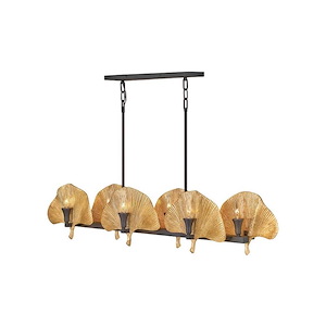 Cera-Twelve Light Linear Chandelier in Transitional Style-48 Inches Wide by 9.25 Inches Tall - 925819