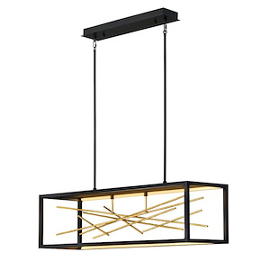 Styx – 13” 55W Integrated LED Linear Chandelier-45 Inches Wide by 13 Inches Tall - 879133