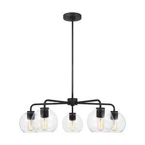Sea Gull Lighting-Orley-5 Light Chandelier In Transitional Style-9.88 Inch Tall and 30.5 Inch Wide - 1155093