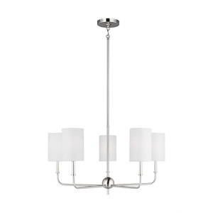 Foxdale-5 Light Chandelier In Transitional Style-14 Inch Tall and 26 Inch Wide - 1286243