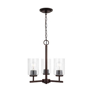 Sea Gull Lighting-Oslo-3 Light Chandelier In Contemporary Style-16.5 Inch Tall and 15 Inch Wide - 1159905