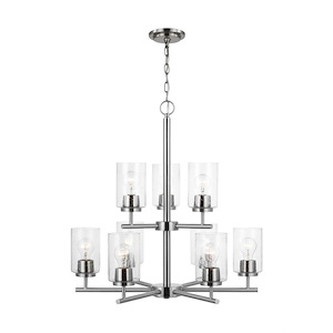 Sea Gull Lighting-Oslo-72W 9 LED Chandelier In Contemporary Style-26.75 Inch Tall and 26 Inch Wide - 1255216