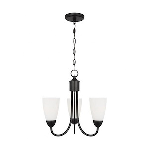 Seville - 3 Light Chandelier In Modern Style-15.75 Inches Tall and 17 Inches Wide - 1326702