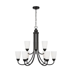 Seville - 9 Light Chandelier In Modern Style-27.13 Inches Tall and 28.88 Inches Wide - 1326967