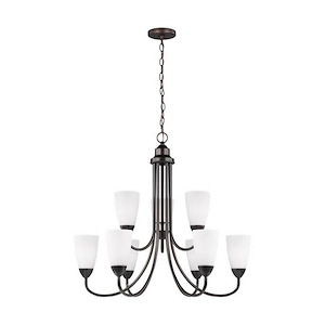 Sea Gull Lighting-Seville-75W Nine Light 2-Tier Chandelier - 689881