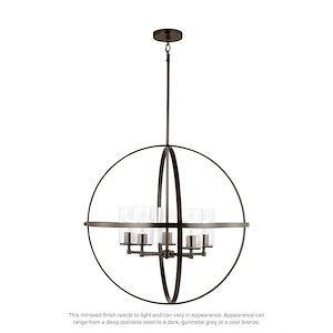 Sea Gull Lighting-Alturas-40W 5 LED Chandelier In Contemporary Style-27 Inch Tall and 27.25 Inch Wide - 1255217