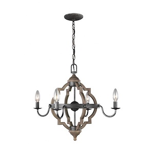 Sea Gull Lighting-Socorro-60W Four Light Chandelier - 597043