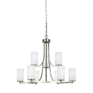 Sea Gull Lighting-Hettinger-60W Nine Light 2-Tier Chandelier - 598100