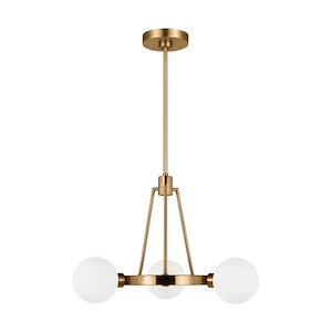 Clybourn-3 Light Chandelier In Modern Style-14 Inch Tall and 21 Inch Wide - 1286267