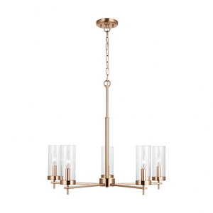 Zire-5 Light Chandelier In Modern Style-22.13 Inch Tall and 26 Inch Wide - 1286285