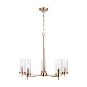 Zire-5 Light Chandelier In Modern Style-22.13 Inch Tall and 26 Inch Wide - 1286291