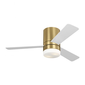 Era - 3 Blade Hugger Ceiling Fan with Light Kit-13 Inch Tall and 44 Inch Wide - 1366635