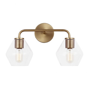 Sea Gull Lighting-Jett-2 Light Bath Vanity In Transitional Style-10.25 Inch Tall and 17 Inch Wide - 1159575