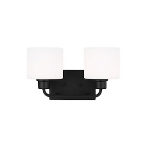 Sea Gull Lighting-Canfield-2 Light Wall Sconce In Modern Style-8.38 Inch Tall and 14.25 Inch Wide - 1158290