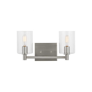 Fullton-2 Light Bath Vanity In Modern Style-7.75 Inch Tall and 14.25 Inch Wide - 1286331