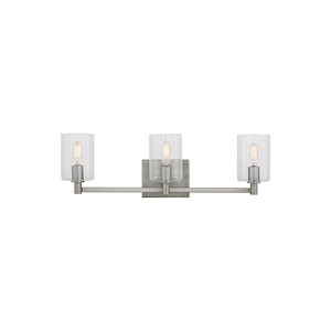 Fullton-3 Light Bath Vanity In Modern Style-7.75 Inch Tall and 24.63 Inch Wide - 1286276
