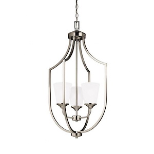 Sea Gull Lighting-Hanford-Three Light Hall Foyer in Transitional Style-18.13 Inch wide by 32.75 Inch high - 599813