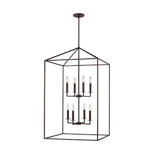 Sea Gull Lighting-Perryton-8 Light Extra Large Hall Foyer in Transitional Style-22 Inch wide by 38 Inch high - 1154586