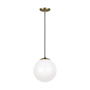 Hanging Globe-150W One Light Pendant in Contemporary Style-10 Inch wide by 10.75 Inch high - 1286583