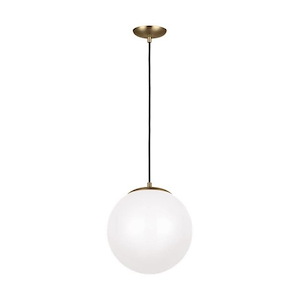 Hanging Globe-14W 1 LED Large Pendant in Contemporary Style-12 Inch wide by 12.5 Inch high - 1286282