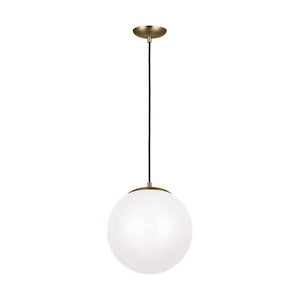 Hanging Globe-150W One Light Pendant in Contemporary Style-12 Inch wide by 12.5 Inch high - 1286455