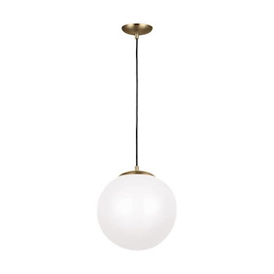 Hanging Globe-150W One Light Pendant in Contemporary Style-14 Inch wide by 14.75 Inch high - 1286314