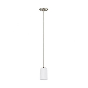 Sea Gull Lighting-Oslo-One Light Mini-Pendant in Contemporary Style-4 Inch wide by 5.75 Inch high - 598605