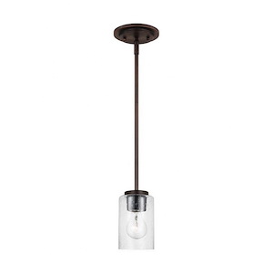 Sea Gull Lighting-Oslo-1 Light Pendant In Contemporary Style-5.75 Inch Tall and 4 Inch Wide - 1158450