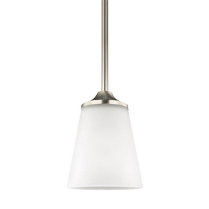 Sea Gull Lighting-Hanford-One Light Mini-Pendant in Transitional Style-5.13 Inch wide by 6.75 Inch high - 598768