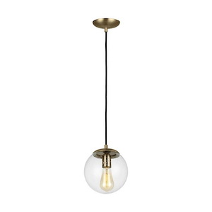 Hanging Globe-One Light Pendant in Contemporary Style-8 Inch wide by 8.5 Inch high - 1286357