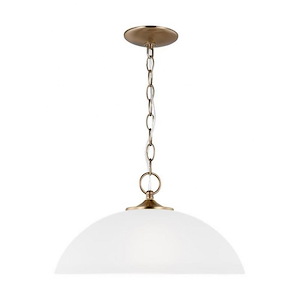 Sea Gull Lighting-Geary-9W 1 LED Pendant In Transitional Style-8.5 Inch Tall and 15.75 Inch Wide - 1156392